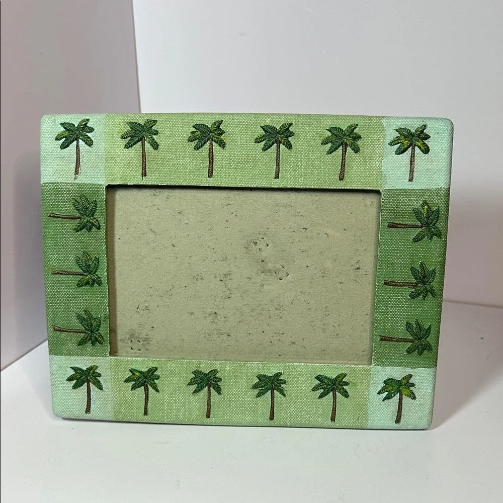 Palm Tree Vintage Green Photo Frame